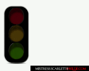 Traffic Light System explaining Kink system of consent. GREEN is ALL GOOD ORANGE is OKAY but don't go further RED is STOP ALL PLAY